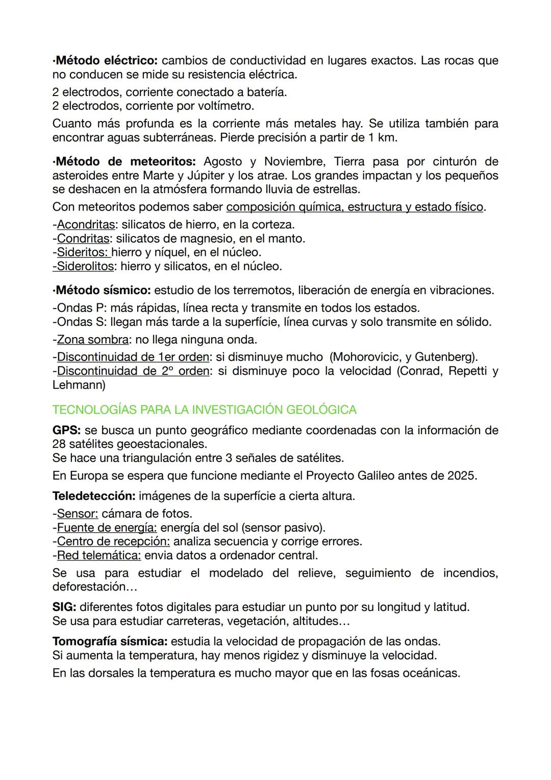 EXAMEN BIOLOGÍA TEMA 1
El interior de la Tierra se estudia para obtener materias primas (metales y
minerales), abastecimiento de alimentos y