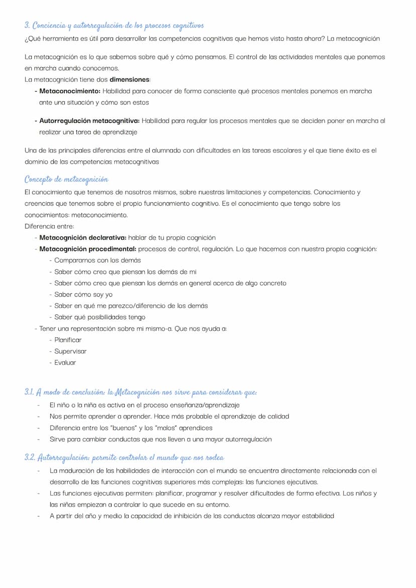 Tema 4: Desarrollo de las competencias cognitivas
Desarrollo de las competencias cognitivas
Permite percibir, interpretar, reconocer, reflex
