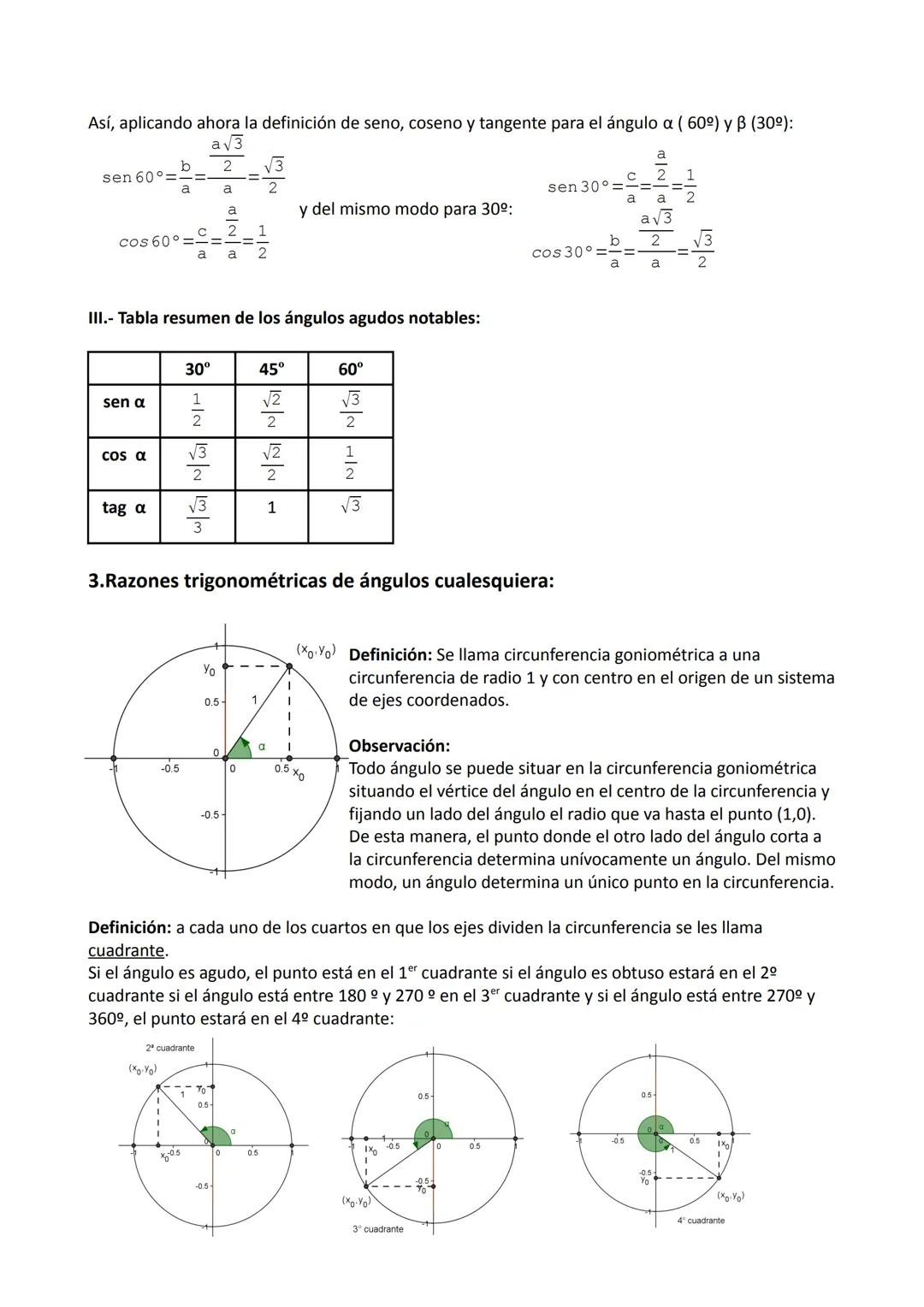 Apuntes Trigonometría. 4º ESO.
Conceptos previos:
Notación:
En un triángulo, los vértices se denotan con letras
mayúsculas (A, B y C). Los l