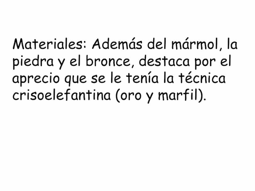 EL ARTE GRIEGO
LA ESCULTURA Características
Generales La escultura, además
de una posible función
práctica (religiosa),
responde al deseo de