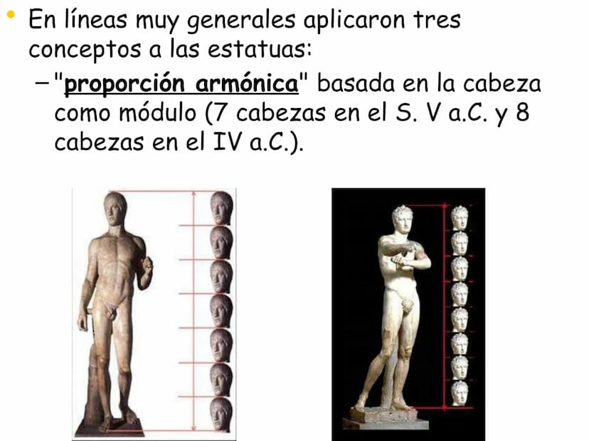 EL ARTE GRIEGO
LA ESCULTURA Características
Generales La escultura, además
de una posible función
práctica (religiosa),
responde al deseo de