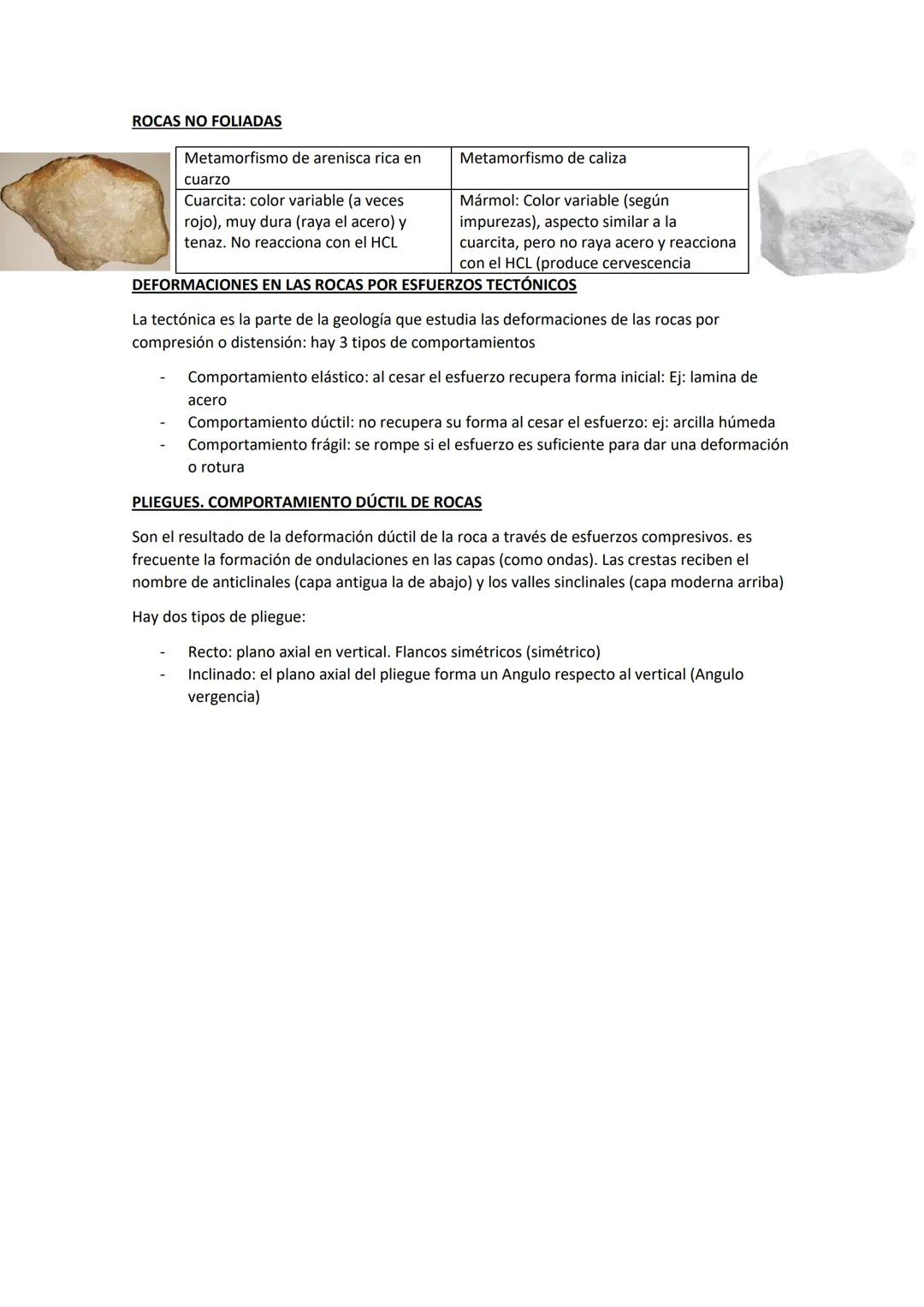 METAMORFISMO: Conjunto de transformaciones físicas y químicas que ocurren en las
rocas prexistentes, en estado sólido, como consecuencia de 