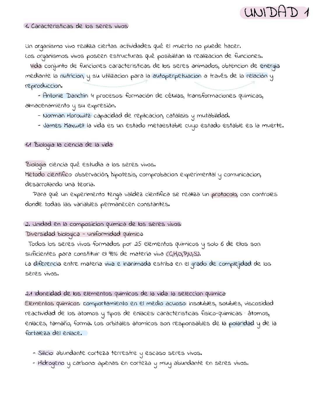 Características Principales de los Seres Vivos y la Importancia del Agua como Fuente de Vida