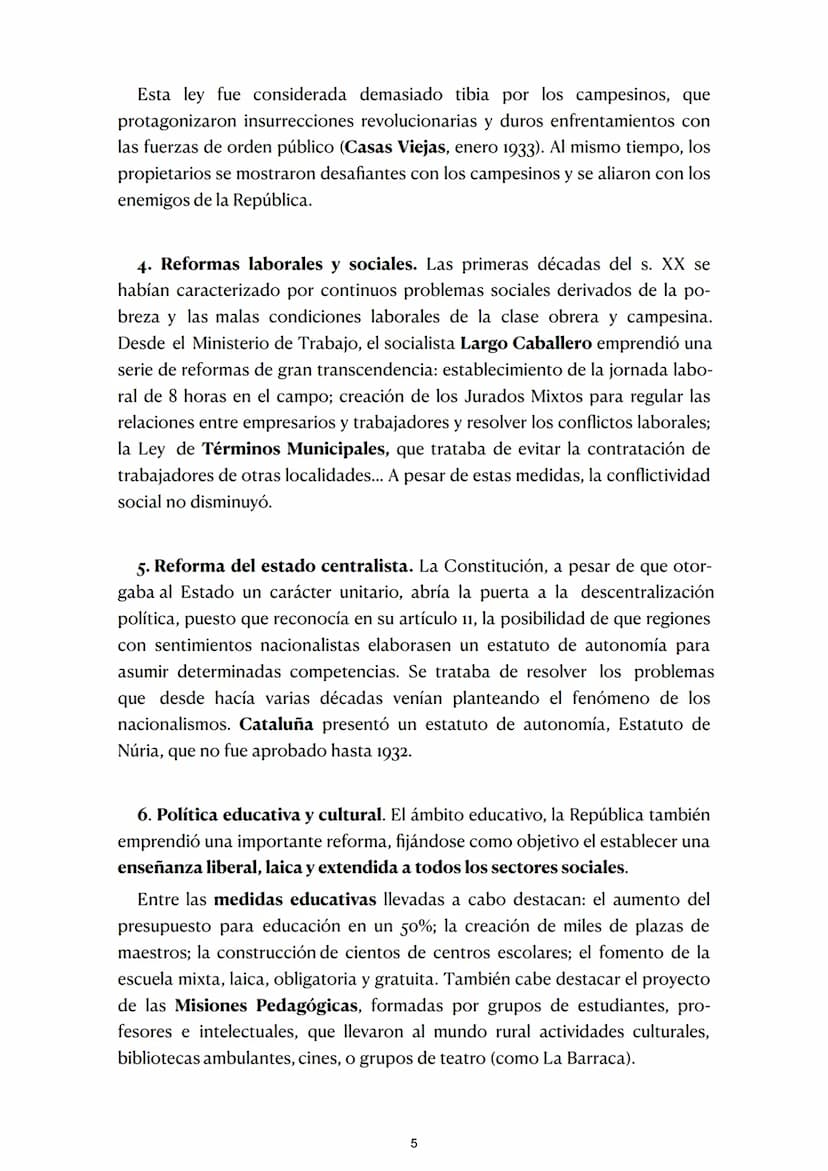 TEMA 8
LA SEGUNDA REPÚBLICA.
LA CONSTITUCIÓN DE 1931.
POLÍTICA DE REFORMAS Y
REALIZACIONES
CULTURALES. REACCIONES
ANTIDEMOCRÁTICAS
1. Introd