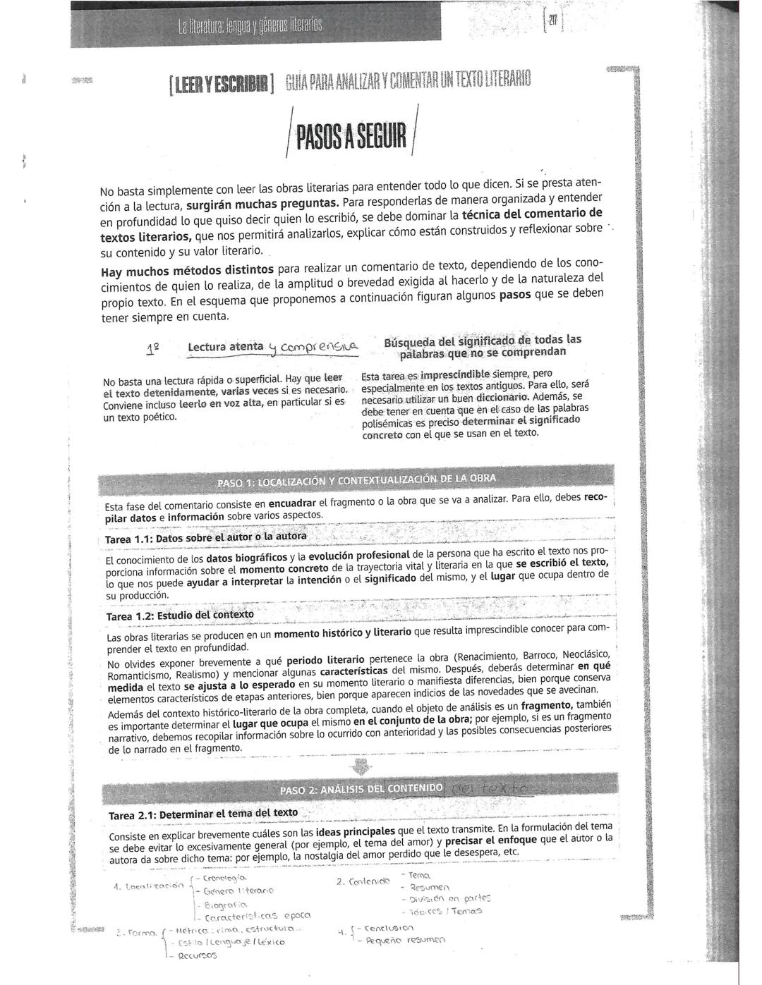 Pasos a seguir comentario de texto