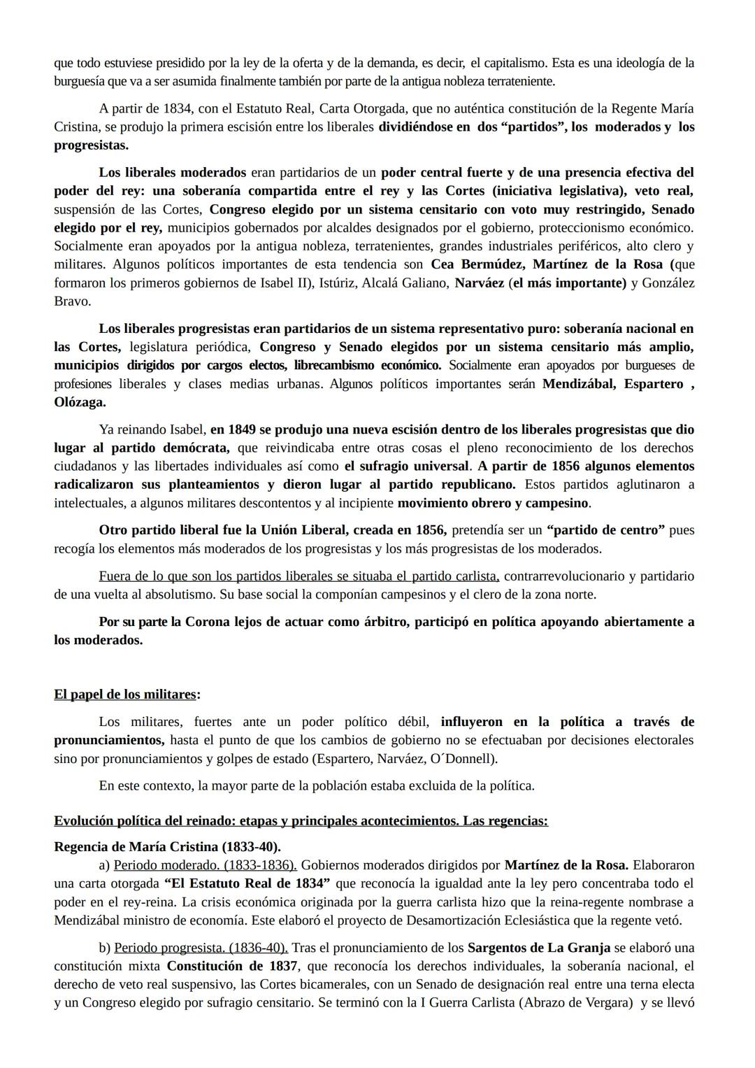 TEMA 2. REVOLUCIÓN LIBERAL EN EL REINADO DE ISABEL II. CARLISMO Y GUERRA
CIVIL. CONSTRUCCIÓN Y EVOLUCIÓN DEL ESTADO LIBERAL
El reinado de Is