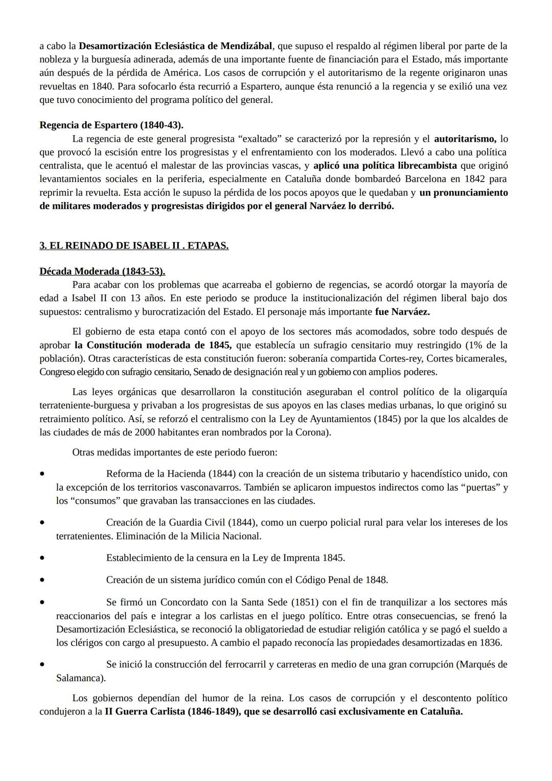 TEMA 2. REVOLUCIÓN LIBERAL EN EL REINADO DE ISABEL II. CARLISMO Y GUERRA
CIVIL. CONSTRUCCIÓN Y EVOLUCIÓN DEL ESTADO LIBERAL
El reinado de Is