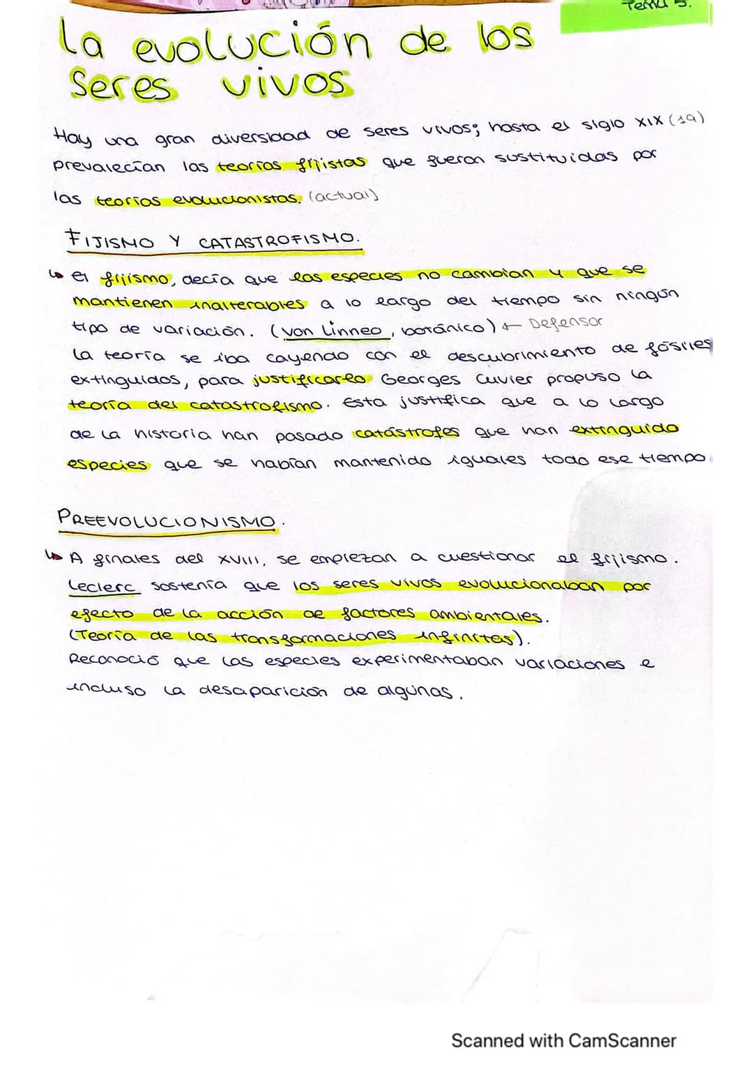 
<p>La evolución de los seres vivos es un tema de gran importancia en la biología. Hasta el siglo XIX (19), prevalecían las teorías fijistas