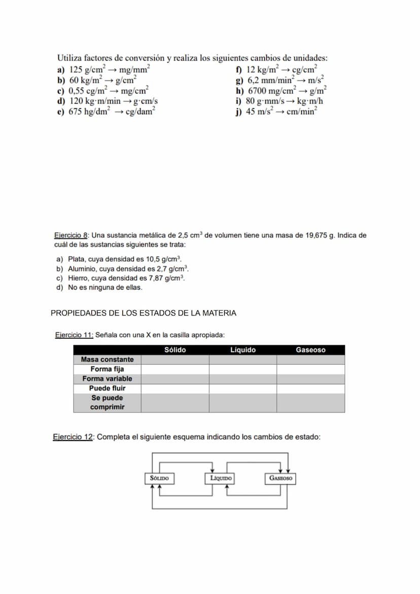 EXAMEN FÍSICA TEMA 2
1. Ejercicios de leyes de los gases.
1. Un recipiente con una capacidad de 25L contiene un gas a una presión de 7,5 atm