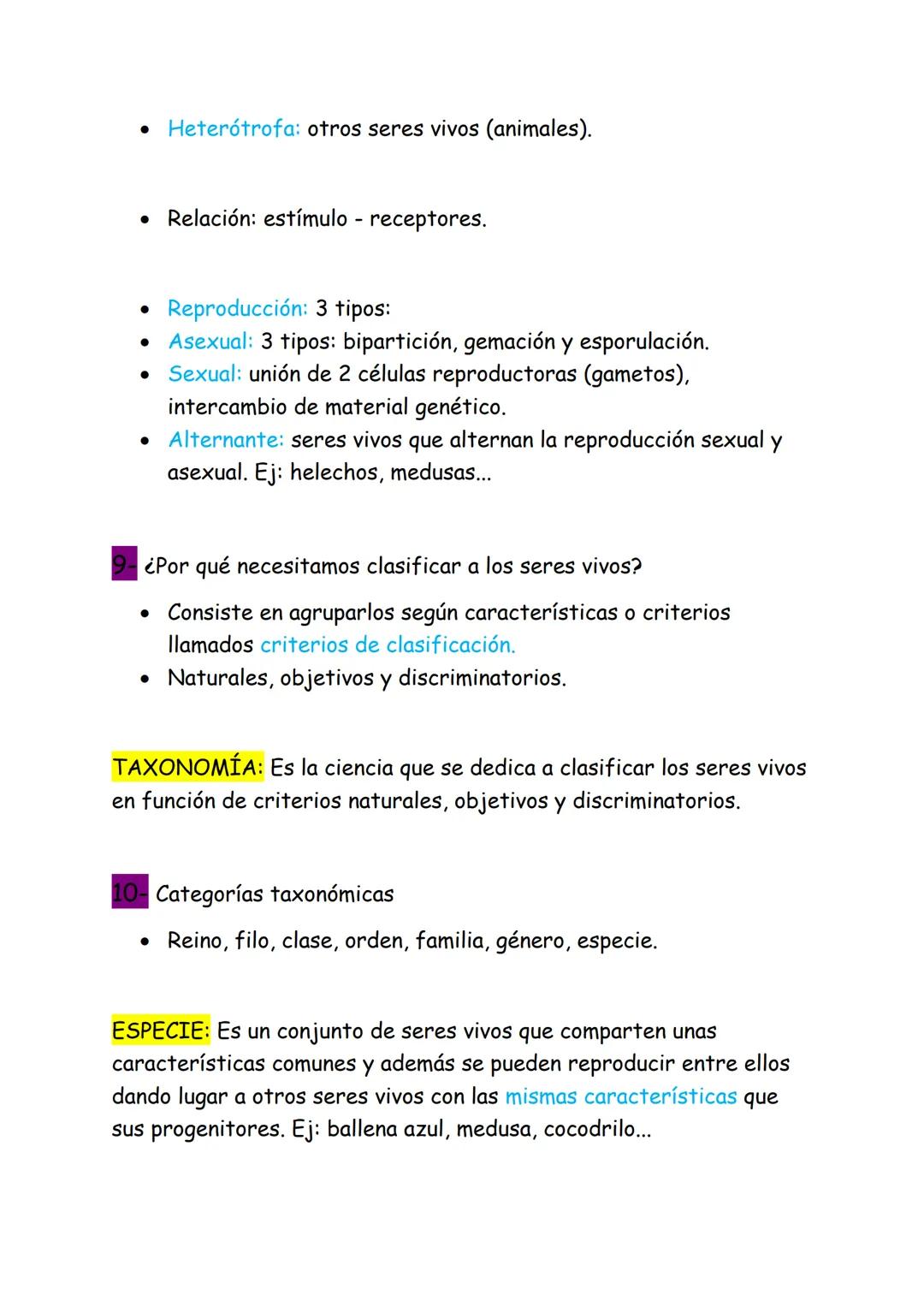 Tema 6: Los seres vivos.
Resumen biología
La Tierra es un planeta habitable por qué:
Distancia media
• Atmósfera
●
Agua líquida
Elementos qu