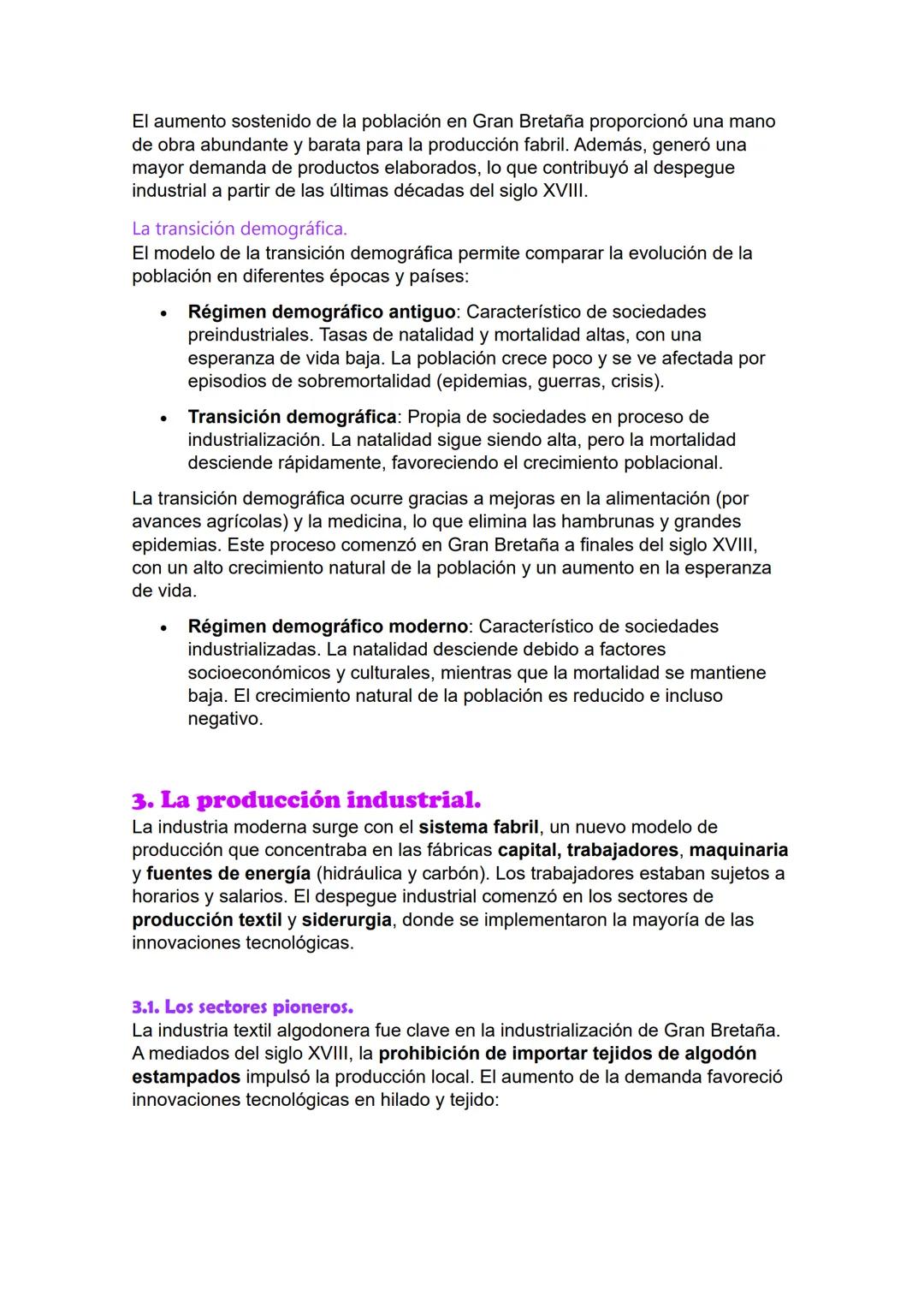 # 3. Primera Revolución Industrial.

Un gran cambio económico y social.

La Revolución Industrial fue un cambio crucial en la historia, come