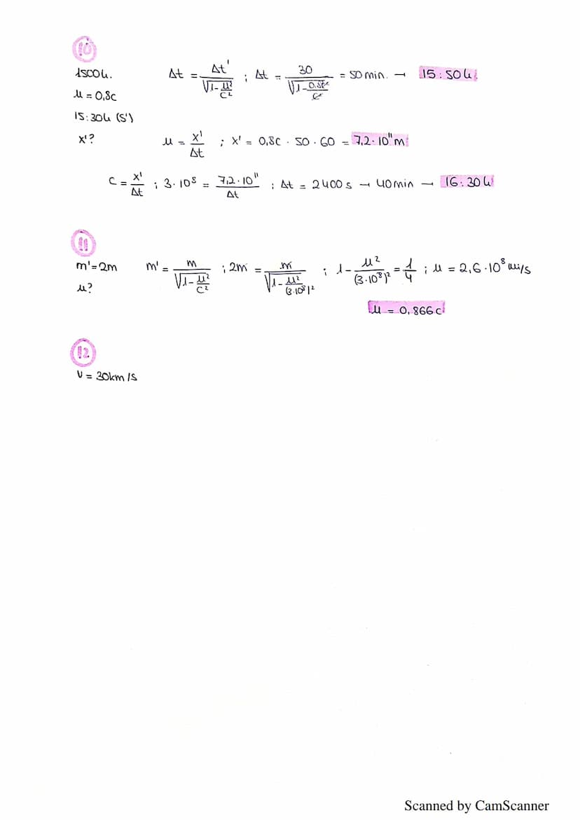 
<h2 id="unidadesyconstantes">Unidades y Constantes</h2>
<ul>
<li>Velocidad de la luz = 3.10⁸ m/s</li>
<li>Masa (M) = 2·10³ kg</li>
<li>Long