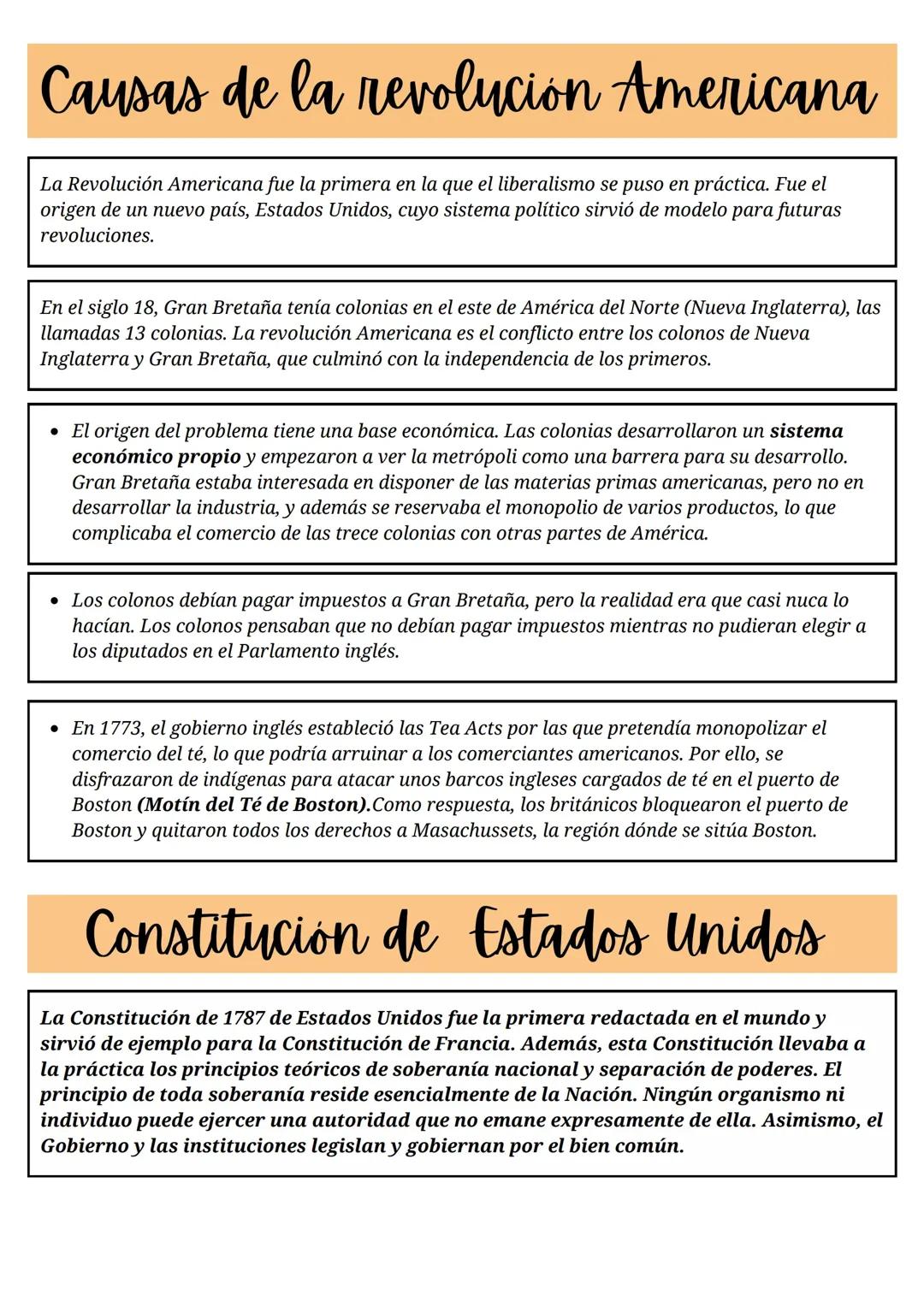 Revolución Americana y Revolución Francesa 