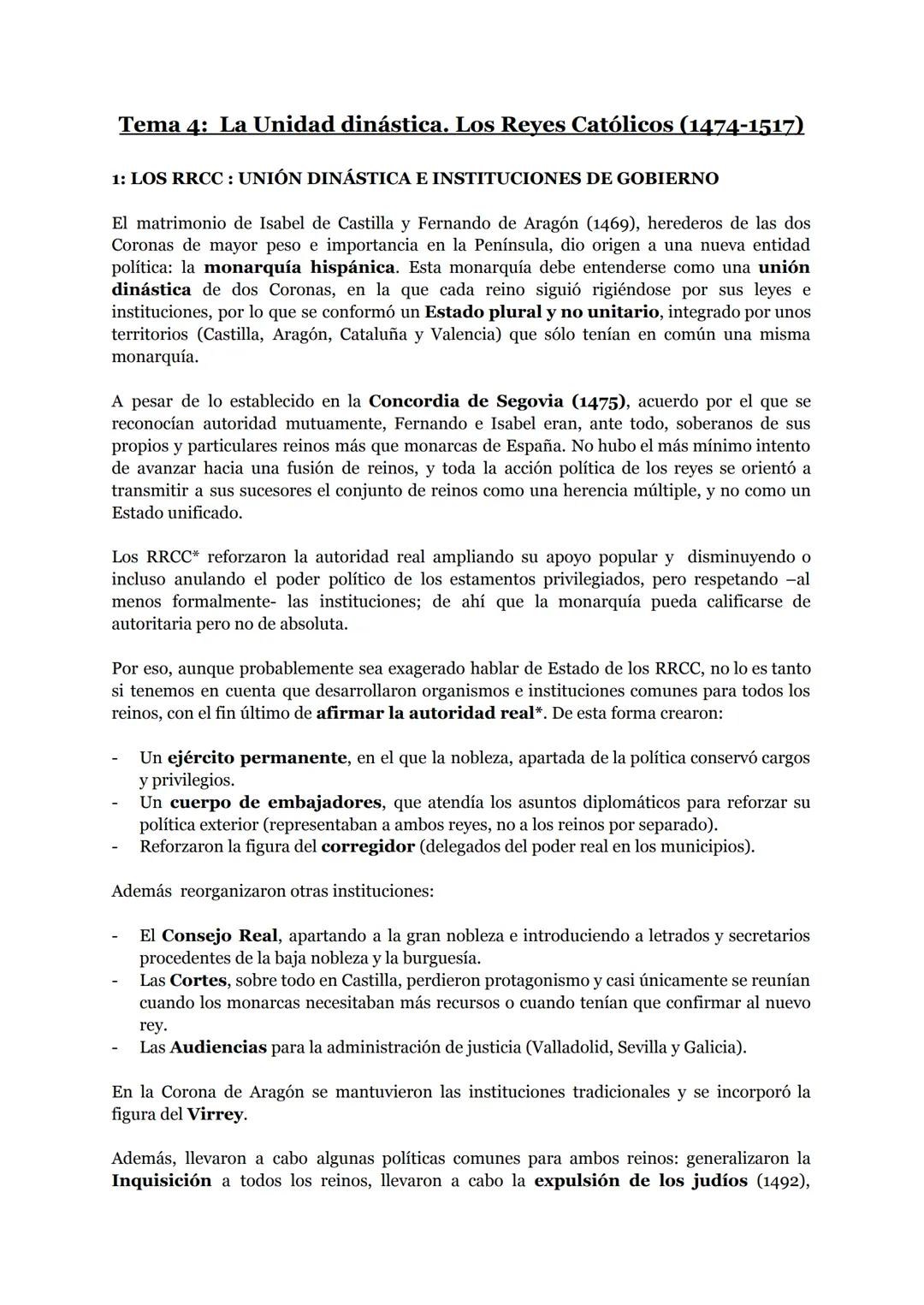 Tema 4: La Unidad dinástica. Los Reyes Católicos (1474-1517)
1: LOS RRCC: UNIÓN DINÁSTICA E INSTITUCIONES DE GOBIERNO
El matrimonio de Isabe