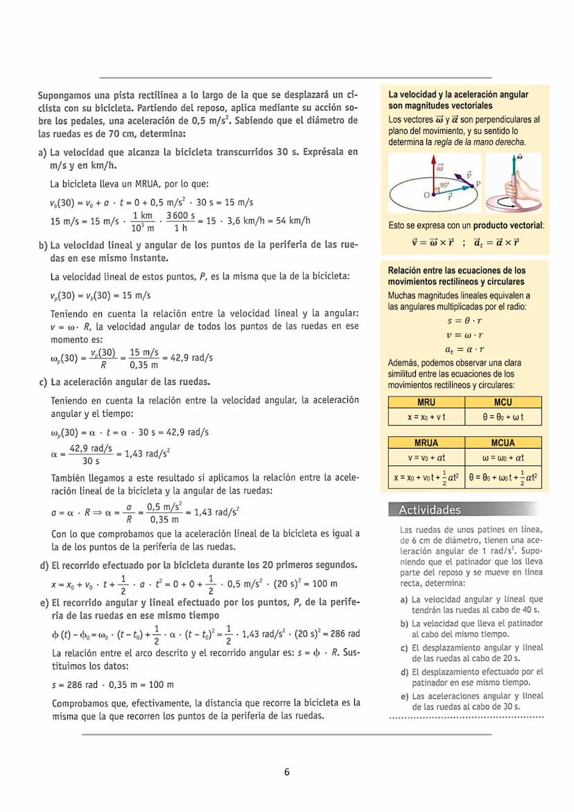 1. LAS COMPONENTES DE LA ACELERACIÓN
La aceleración es la variación de la velocidad respecto al tiempo. Como la velocidad es un vector,
esta