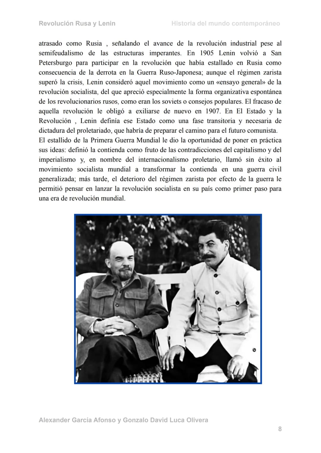 LA REVOLUCIÓN RUSA
y Lenin
A
ЛЕНИН-
ЛЕНИН-
ЛЕНИН-
жил,
XMB,
БУДЕТ ЖИТЬ!
EA MANADECARN
Alexander Garcia
Gonzalo Luca Revolución Rusa y Lenin
