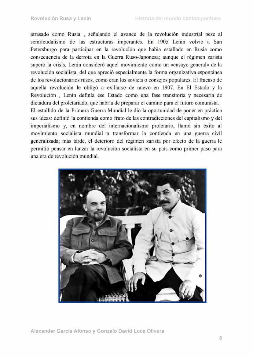 LA REVOLUCIÓN RUSA
y Lenin
A
ЛЕНИН-
ЛЕНИН-
ЛЕНИН-
жил,
XMB,
БУДЕТ ЖИТЬ!
EA MANADECARN
Alexander Garcia
Gonzalo Luca Revolución Rusa y Lenin
