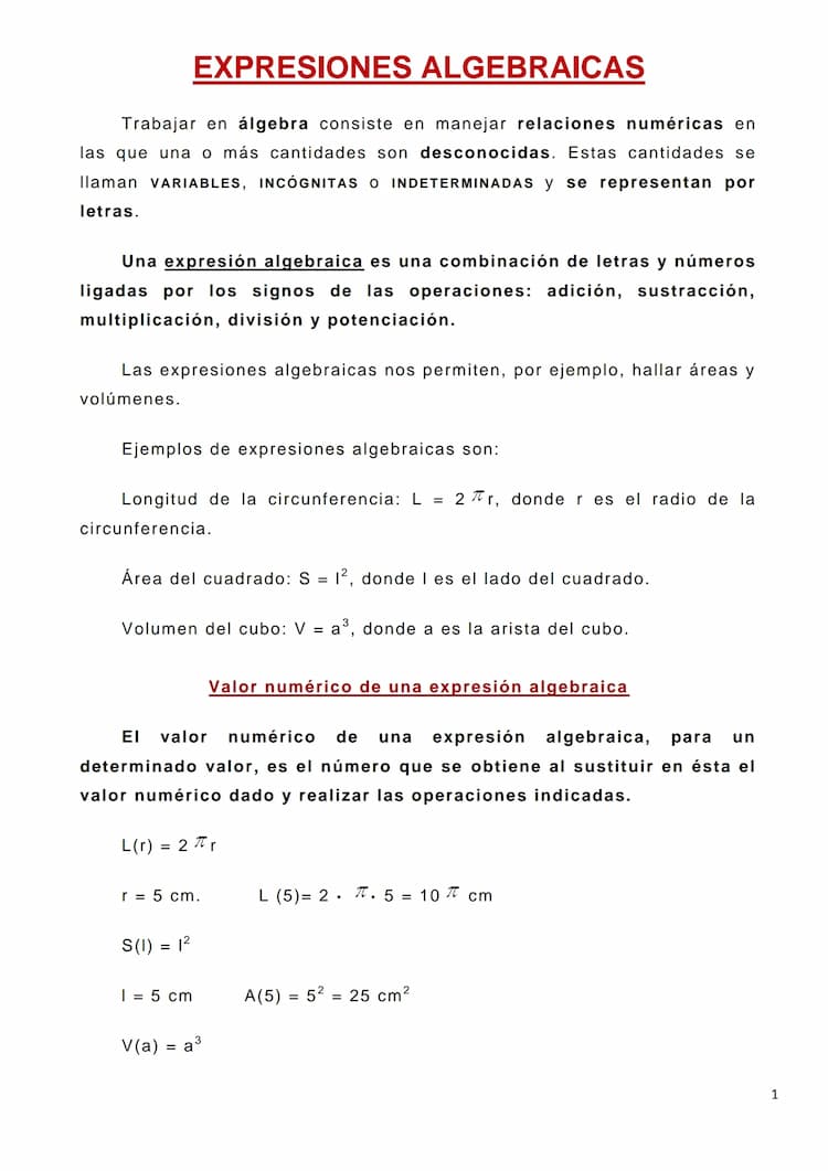 Know EXPRESIONES ALGEBRAICAS  thumbnail