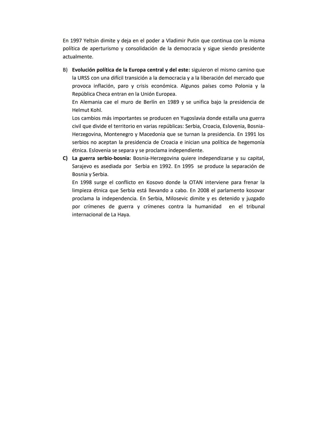 TEMA 10: GUERRA FRIA
1. Características generales: es un conflicto de carácter económico, ideológico, político y
cultural entre el bloque oc