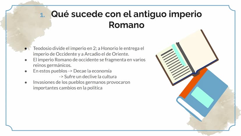 Apuntes 1°Trimestre
MB 04. Tema 1
La alta edad media
28. Tema 2
Table of Contents
La península Ibérica en la alta Edad Media
50. Tema 3
La p