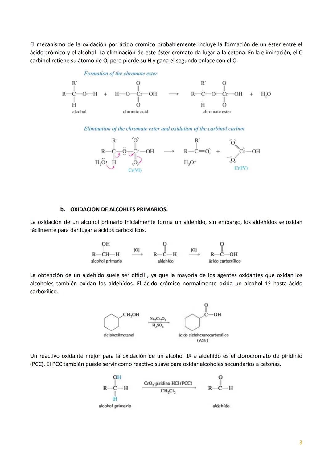 # TEMA 2. REACCIONES DE LOS ALCOHOLES.

Los alcoholes son compuestos orgánicos importantes porque el grupo hidroxilo se puede convertir en
c