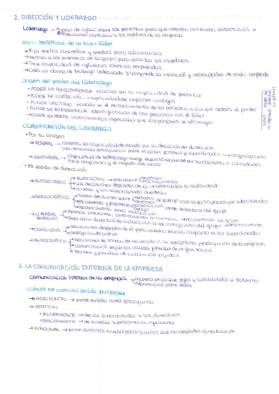 # TEMA 4: DIRECCIÓN Y ORGANIZACIÓN DE LA EMPRESA

1.  LA DIRECCIÓN DE LA EMPRESA

Dirección-scoordinal e integrar el conjunto de recursos ma