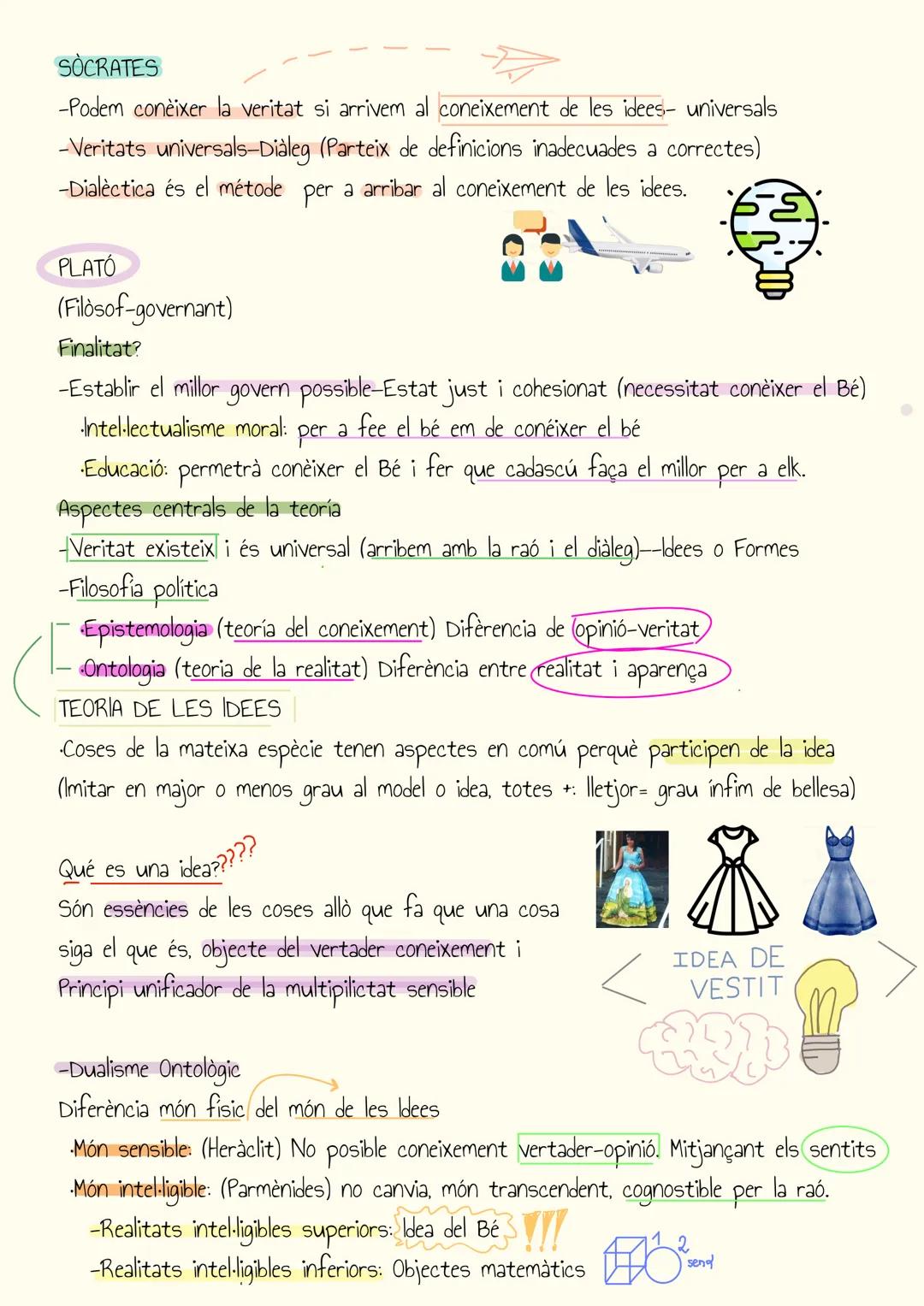 # FILOSOFIA: PLATON

FILOSOFS PRSOCRÀTICS:
Els filòsofs de la natura es pregunten per la substância originaria-ARKHÉ
NO defénen el creacioni