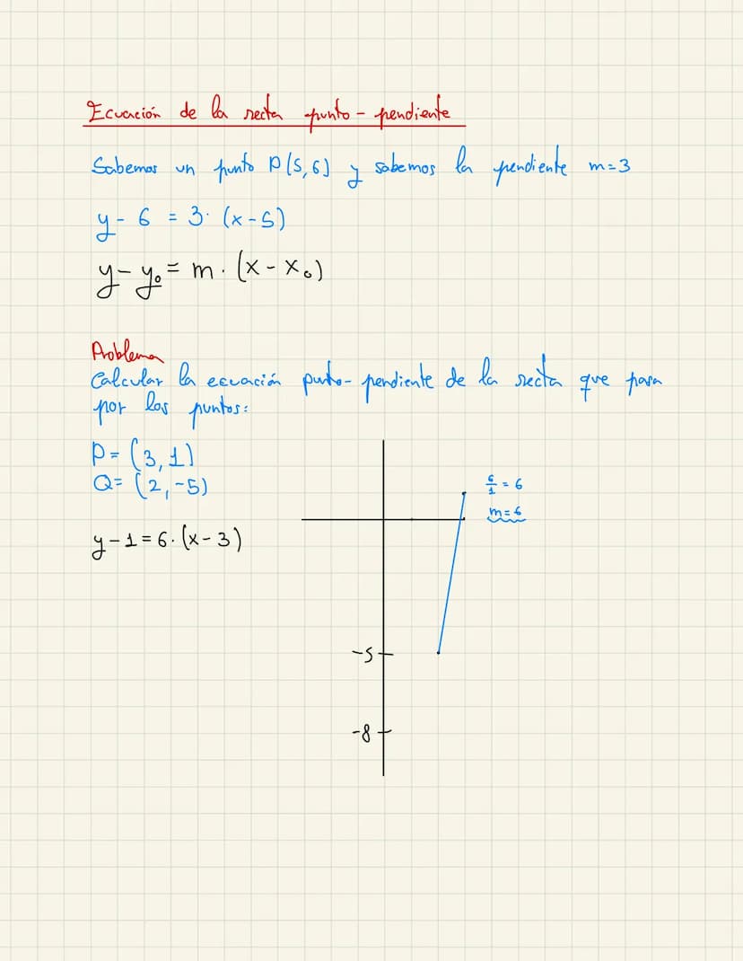 Ecuaciones de la recta
Punto P (2, 1)
* Vector (1, -1)
·P P+ √²
y
= 3+k-5
P+k
ecuacion vectorial de la recta
Punto P (2,3), Vector (4,5)
(x,