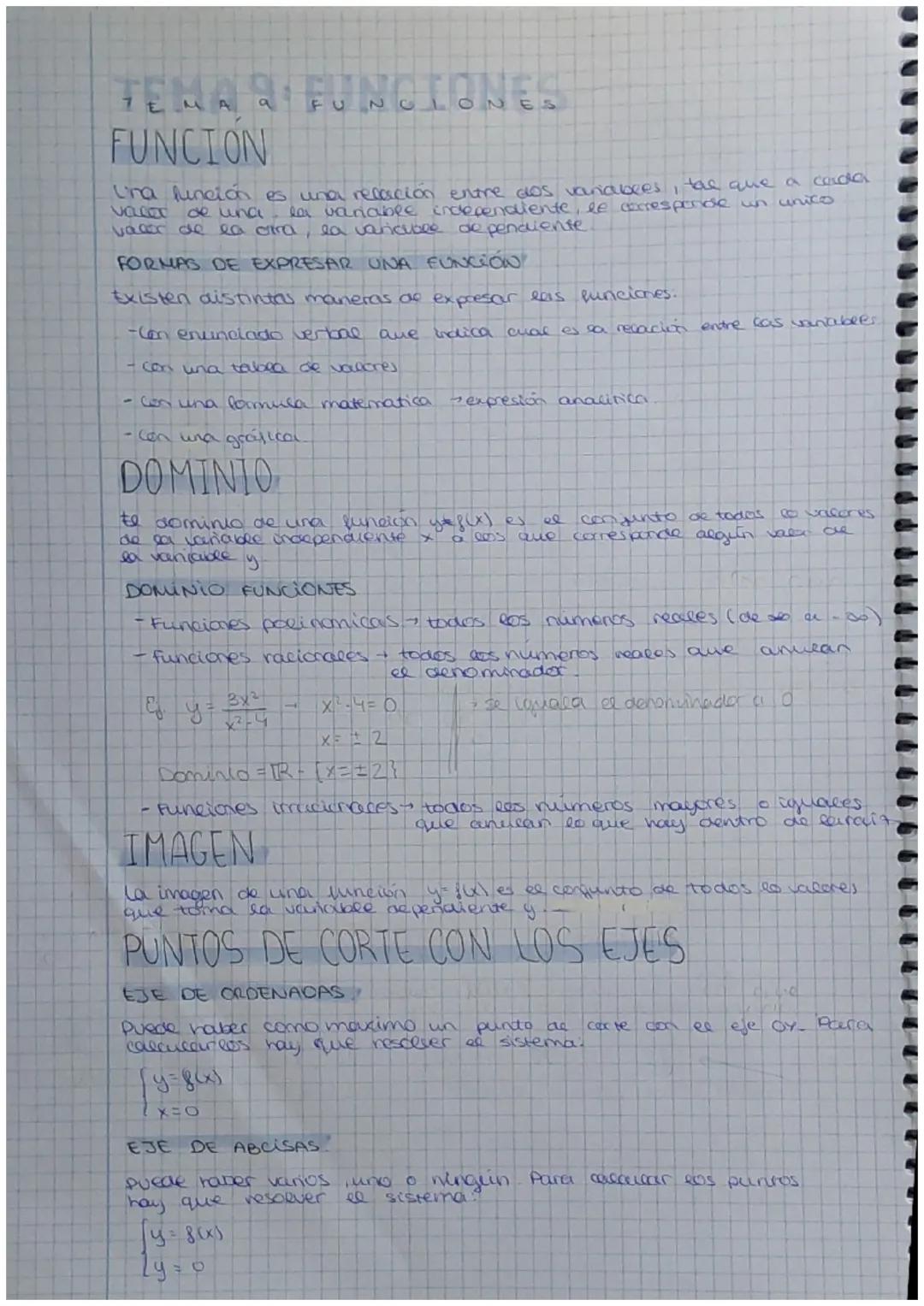 TEMA FUNCIONES
FUNCION
VOLLE
Una función es una relación entre dos variables, the que a carda
de una la variable independiente, le correspon
