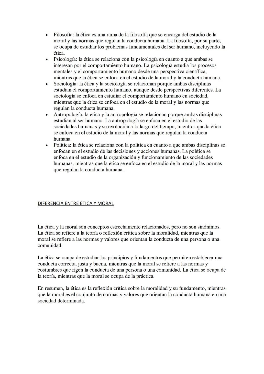 CONCEPTOS DE ÉTICA
HISTORIA DE LA ÉTICA
La ética es una disciplina filosófica que se ocupa de estudiar los valores, las normas
morales y la 