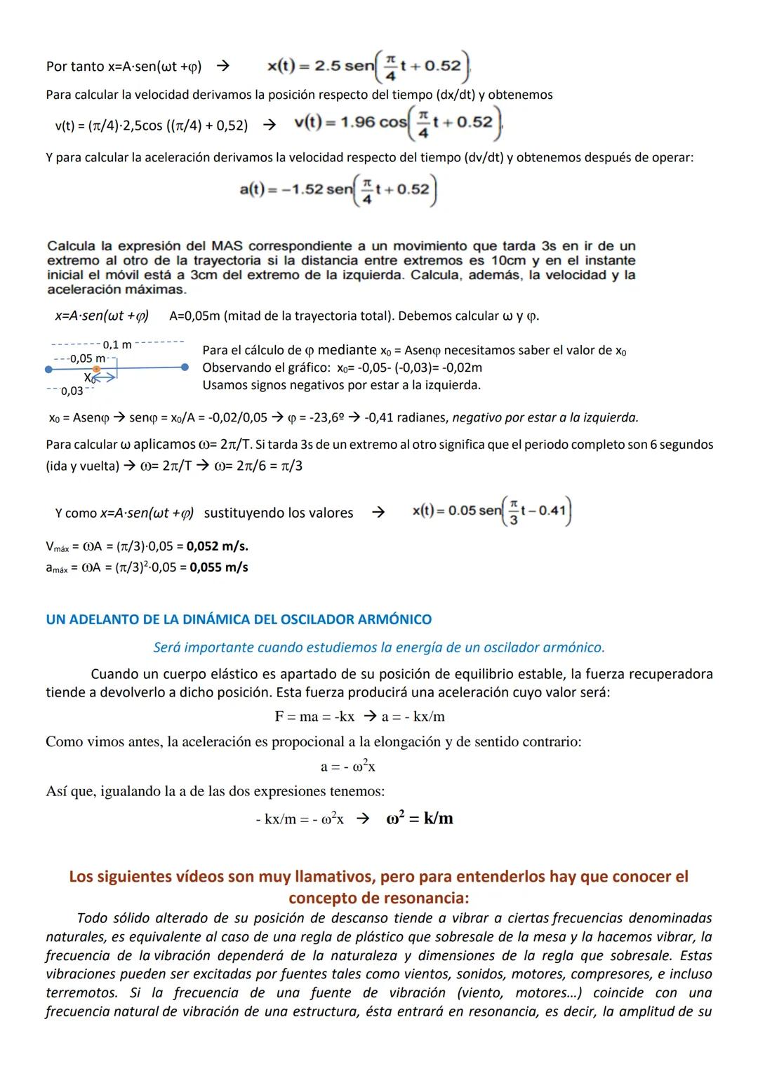 MOVIMIENTO ARMÓNICO SIMPLE (M.A.S.)
Antes de empezar veamos el siguiente vídeo de duración un minuto y un segundo:
https://www.youtube.com/w