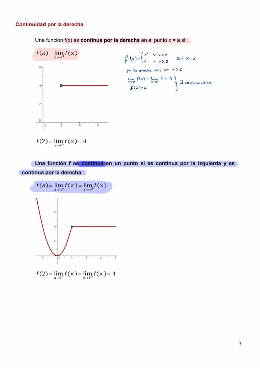 Continuidad de una función
Una idea intuitiva de función continua se tiene al considerar que su gráfica es
continua, en el sentido que se pu