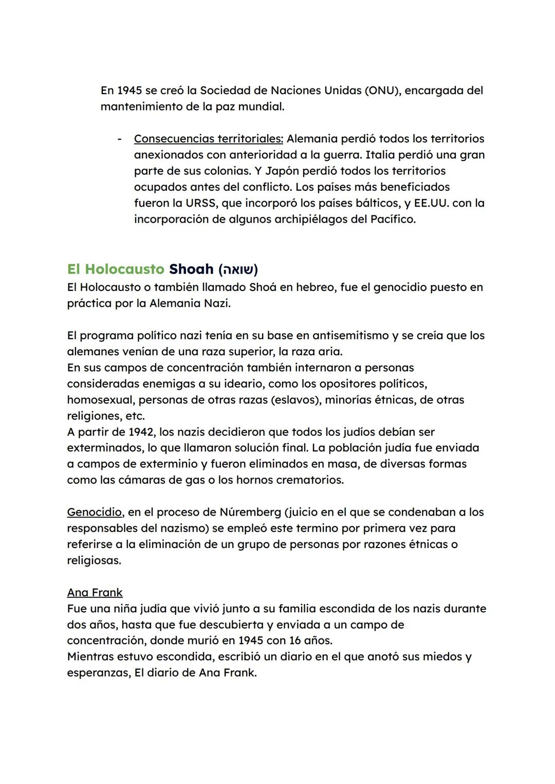 Segunda Guerra Mundial (WWII)
Fecha: 1 septiembre 1939 - 1945
+ novedad: armamento nuclear.
Principales Causas:
- La situación de Alemania t