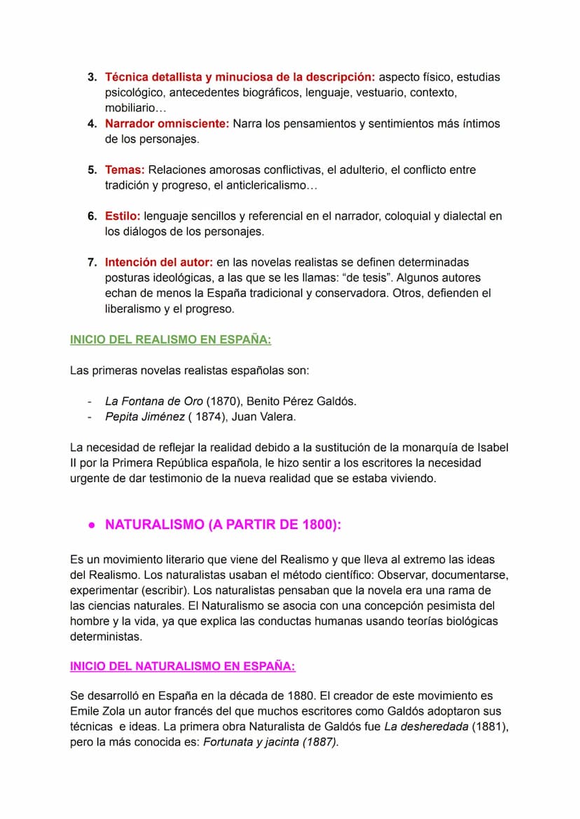 LITERATURA:
LENGUA 1° EXAMEN 2ª eva:
• REALISMO:
El Realismo es un movimiento artístico y literario que tiene como objetivo
representar de f