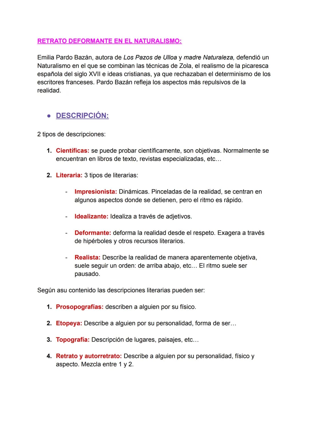 LITERATURA:
LENGUA 1° EXAMEN 2ª eva:
• REALISMO:
El Realismo es un movimiento artístico y literario que tiene como objetivo
representar de f