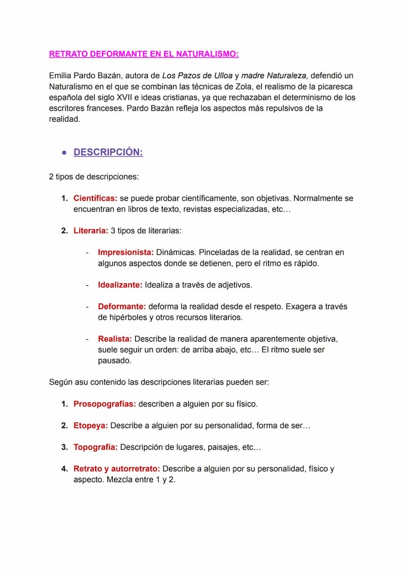 LITERATURA:
LENGUA 1° EXAMEN 2ª eva:
• REALISMO:
El Realismo es un movimiento artístico y literario que tiene como objetivo
representar de f