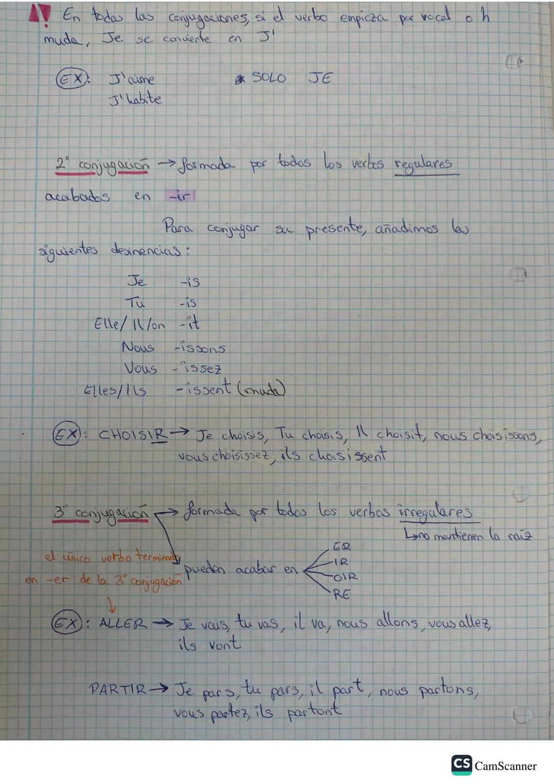 LES CONJUGASIONS FRANÇAISES

I conjugación Todas las verbos regulares acabados en -er.

L↳ no modifica la raíz

Para conjugarlos en presente