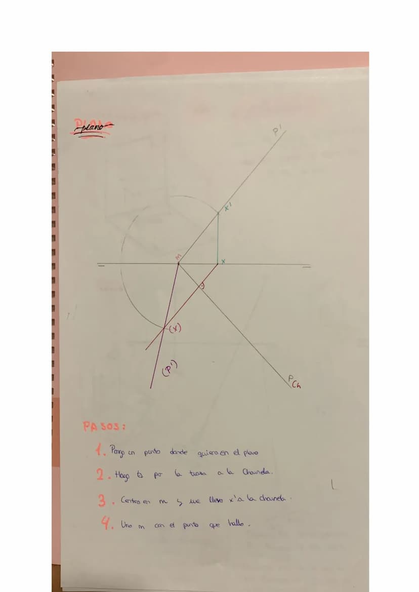 Perpendicularidad..
Una recta al Plano lo es a todas las rectas del plano.
Dos rectas que son se verán 1 en proyección si una de ellas
PH o 