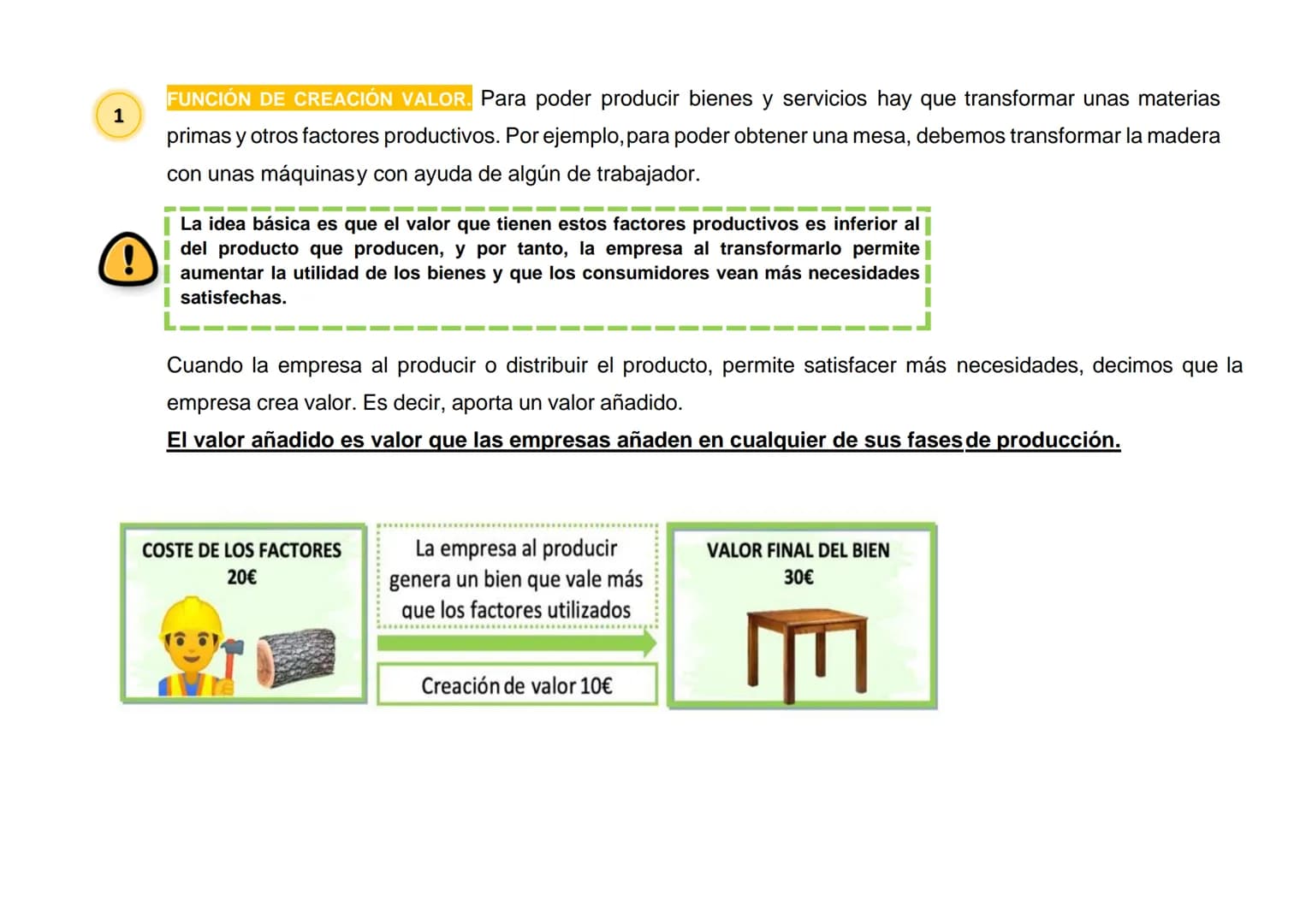 TEMA 4. LA EMPRESA Y SUS FUNCIONES
Tema 4 - Producción y Empresa
1. La especialización y necesidad de coordinación
1.1. Consecuencias de la 