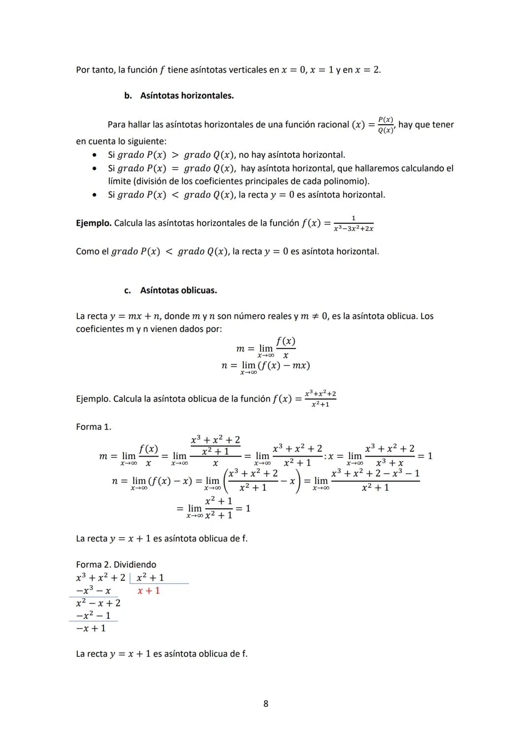 1.
Introducción...
2. Resolución de indeterminaciones...
3. Continuidad de una función.
4.
5. Asíntotas.
Clasificación de discontinuidades
1