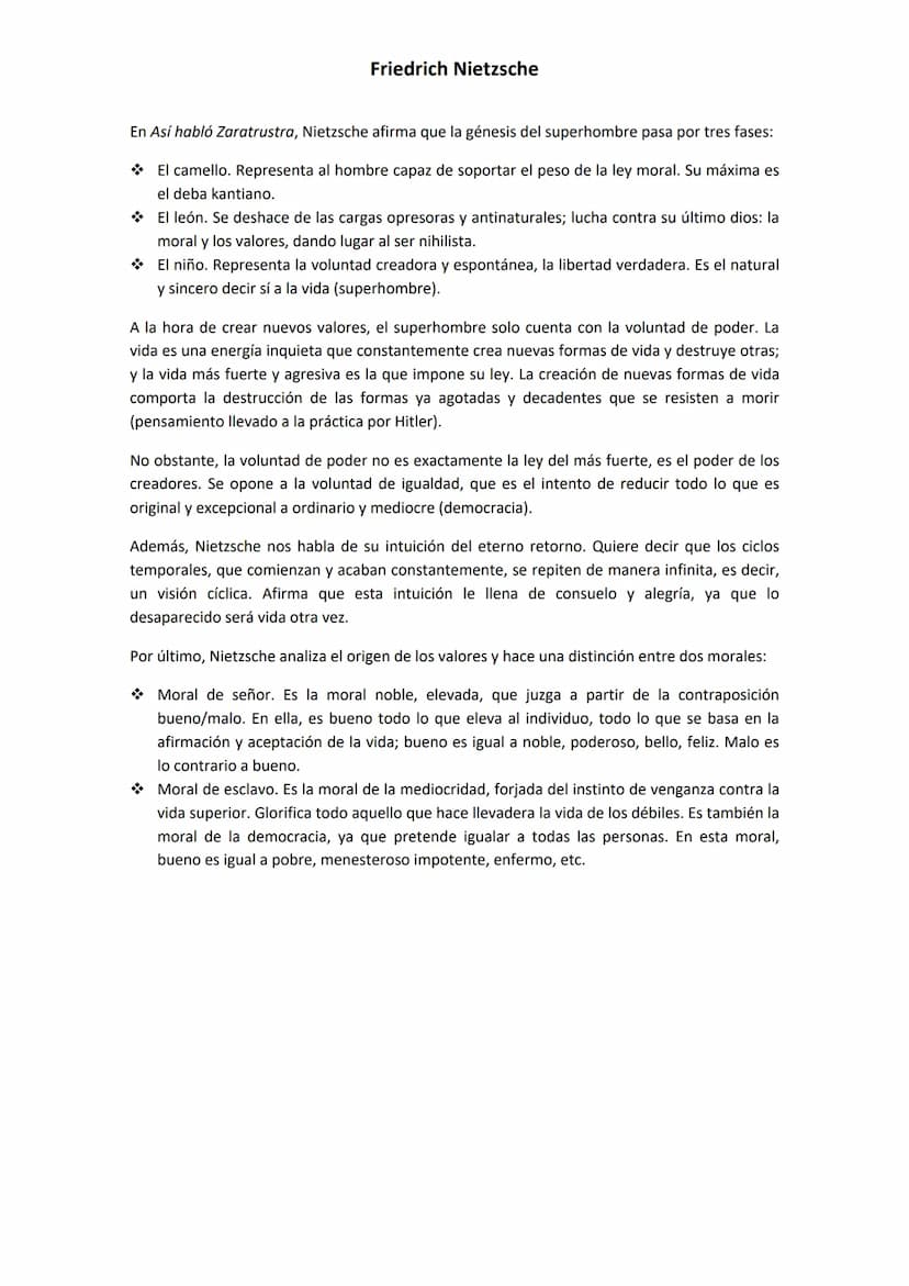Friedrich Nietzsche
En su primera obra, El origen de la Tragedia, Nietzsche formula su pensamiento, afirmando
que la tragedia clásica nos mu
