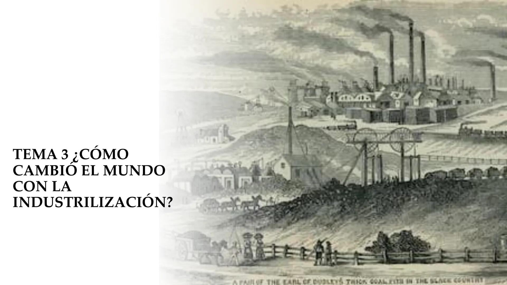 TEMA 3 ¿CÓMO
CAMBIO EL MUNDO
CON LA
INDUSTRILIZACIÓN? ....
1. ¿QUÉ REVOLUCIONES
SIMULTÁNEAS
ESTIMULARON LA
INDUSTRIALIZACIÓN?
• La industria