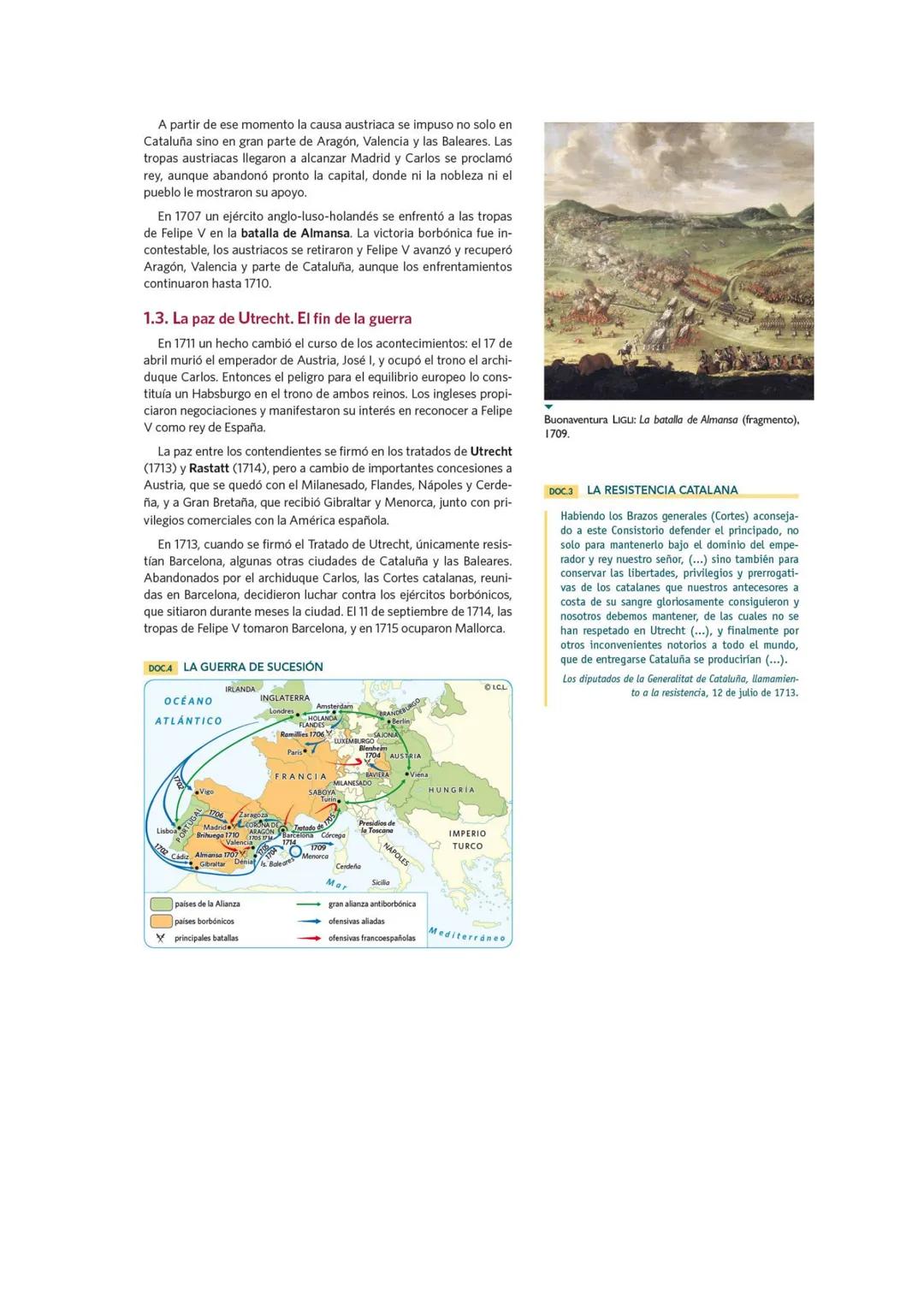 # Estándar 42: Explica las causas de la Guerra de Sucesión Española
y la composición de los bandos en conflicto.

En el año 1700 Carlos II, 