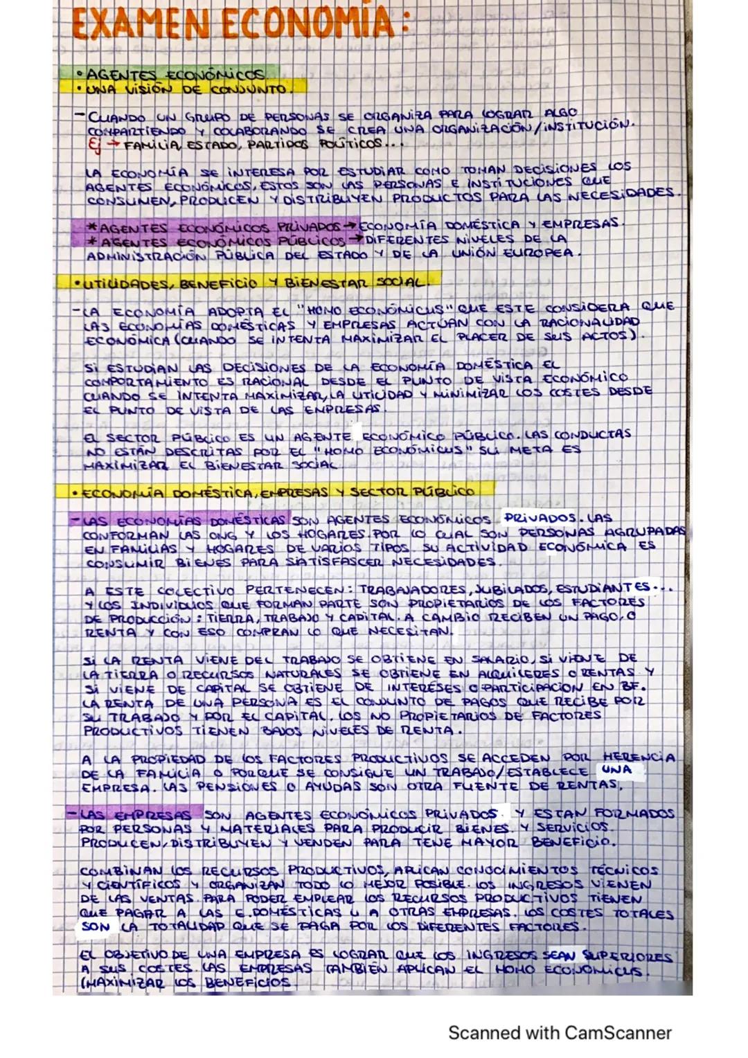 EXAMEN ECONOMIA:
AGENTES ECONOMICOS
•UNA VISION DE CONJUNTO
UN
DE
SE
COMPARTIENDO COLABORANDO SE CREA UNA ORGANIZACION/INSTITUCION.
& FAMILI