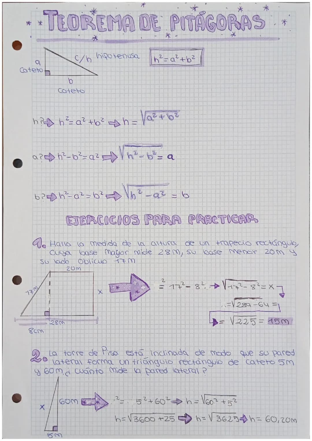 Teorema de Pitágoras 