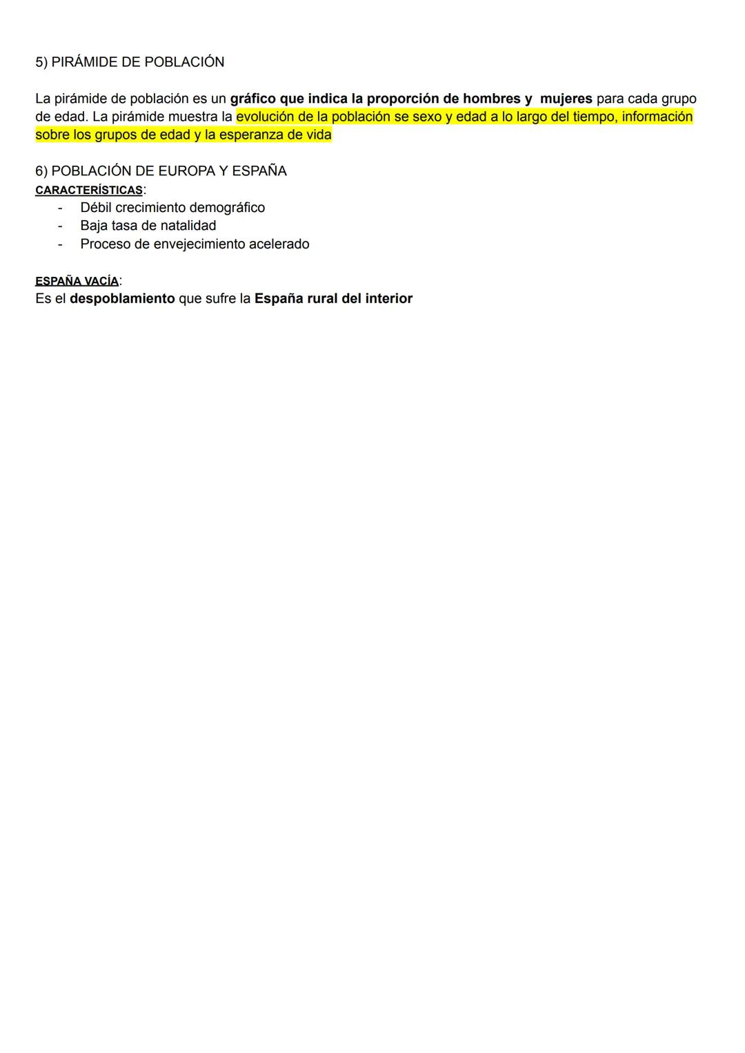 Tema 6. Geografía
1)POBLACIÓN MUNDIAL
→ Distribución Irregular
La población actual va desde los 7.500 - 8.000 millones de habitantes
ESPACIO