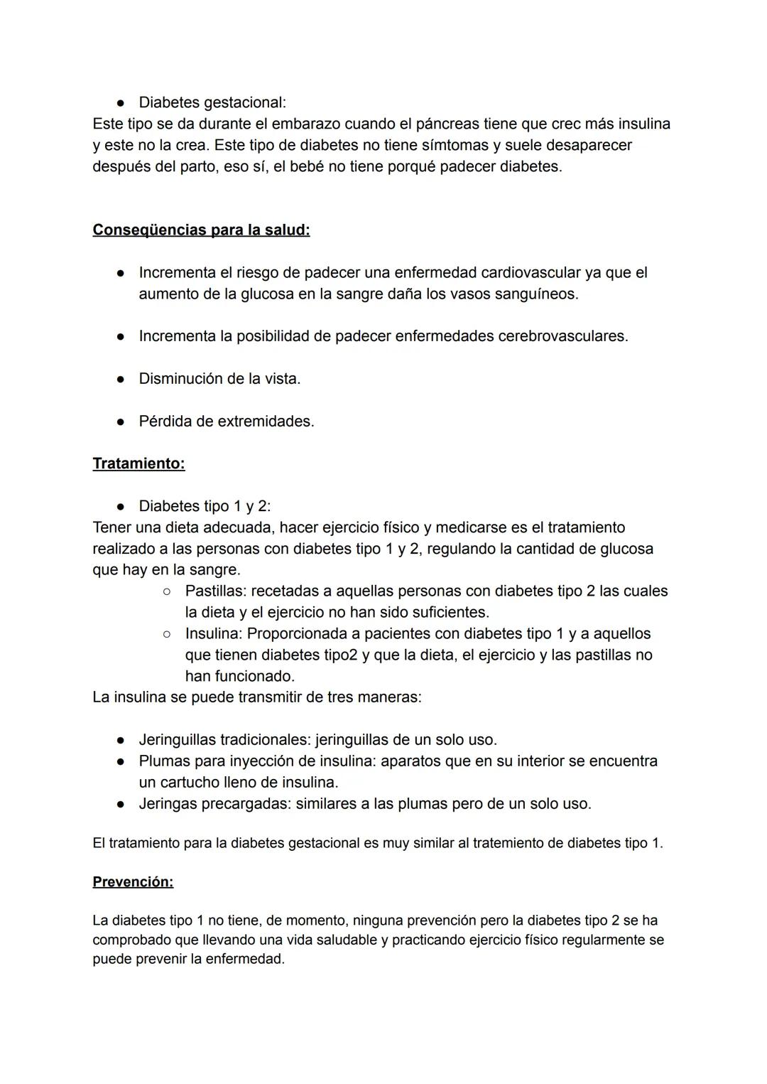 La diabetes es una enfermedad causada por la incapacidad del páncreas para
sintetitzar la cantidad necesaria de insulina para el cuerpo huma
