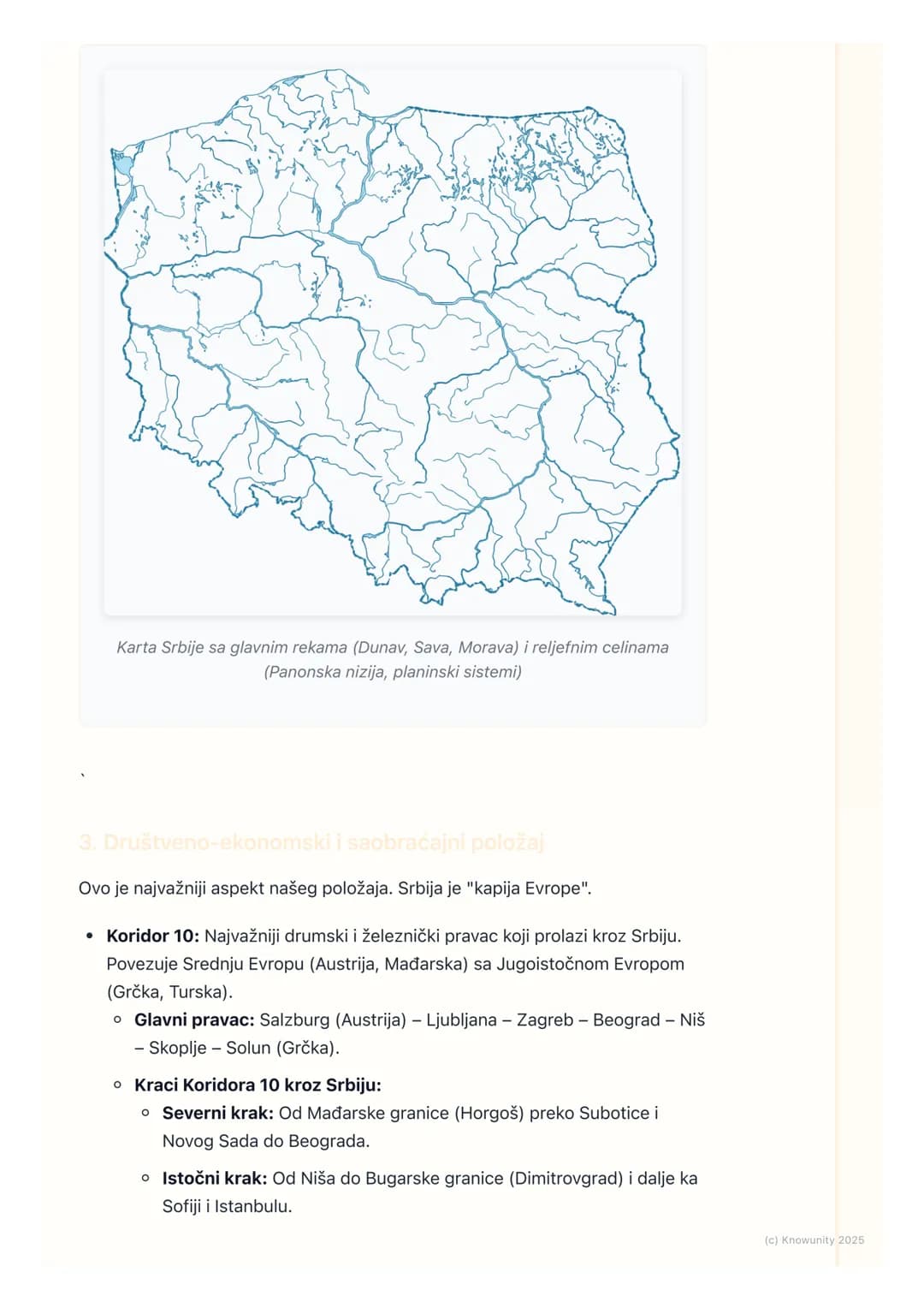 # Geografija Srbije u evropskom
kontekstu

Geografija Srbije u evropskom kontekstu

Srbija se nalazi na raskrsnici puteva između istočne i z