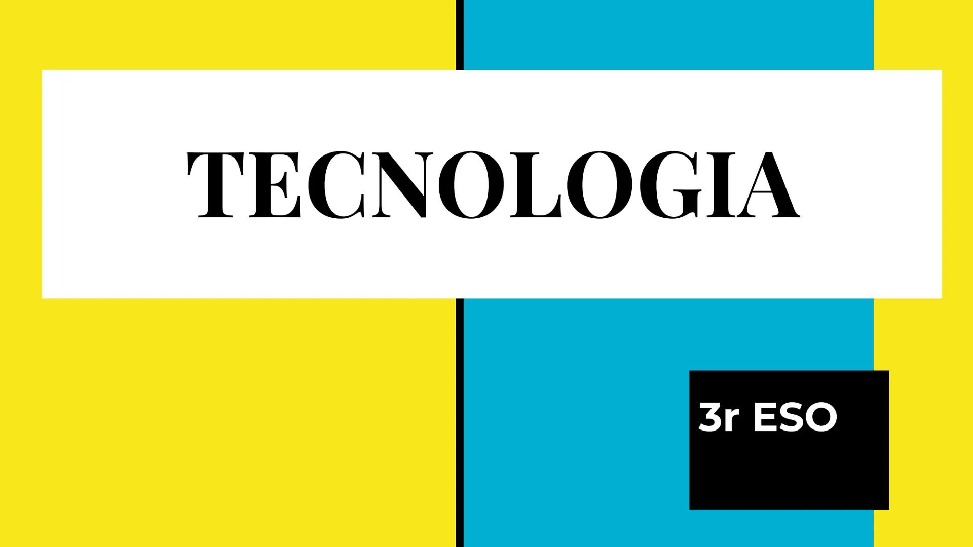 # TECNOLOGIA

3r ESO # TEMA 1: ESTRUCTURES I ESFORÇOS MECÀNICS

1. FORCES

ACCIÓ CAPAÇ DE PRODUIR UNA DEFORMACIÓ EN UN COS O
MODIFICAR-NE EL