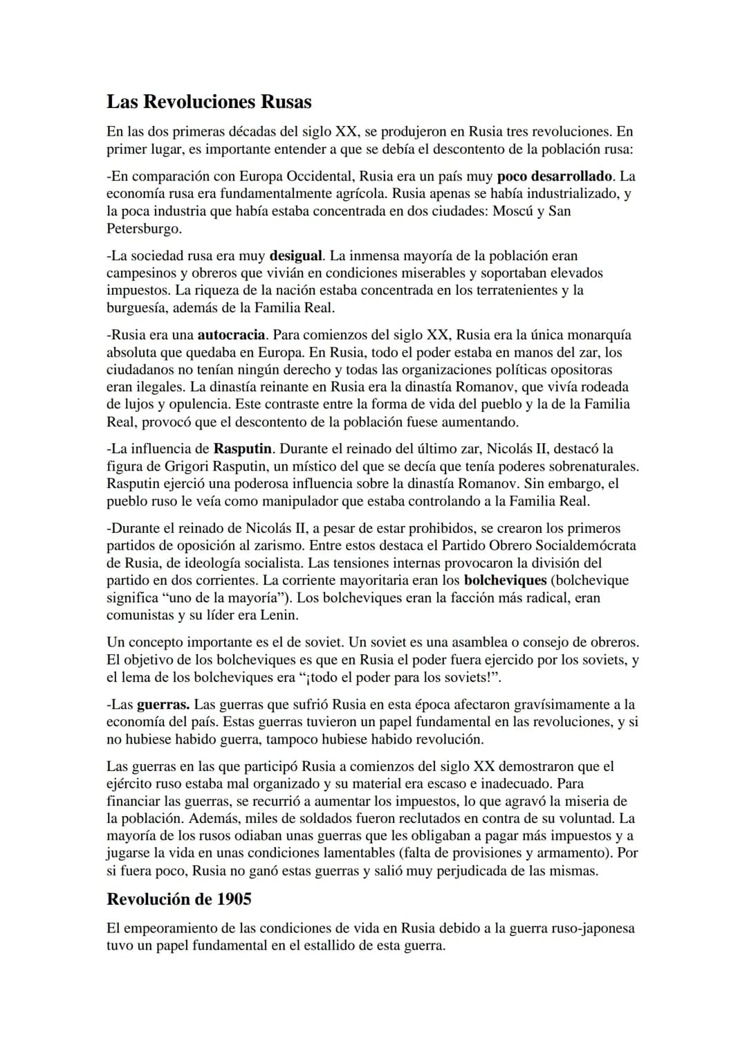 Las Revoluciones Rusas